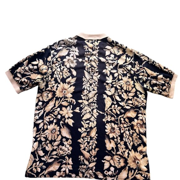 Vintage Hilo Hattie Hawaiian Shirt Polo Mens Size M Collared Short Sleeves Rayon - Picture 2 of 3